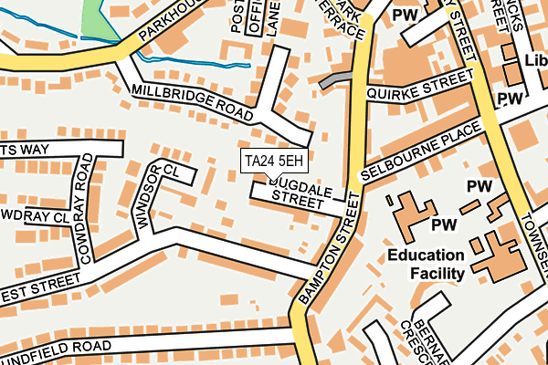TA24 5EH map - OS OpenMap – Local (Ordnance Survey)