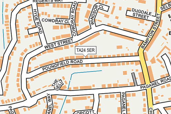 TA24 5ER map - OS OpenMap – Local (Ordnance Survey)