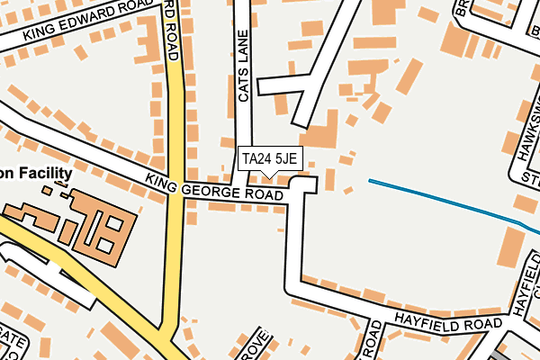 TA24 5JE map - OS OpenMap – Local (Ordnance Survey)