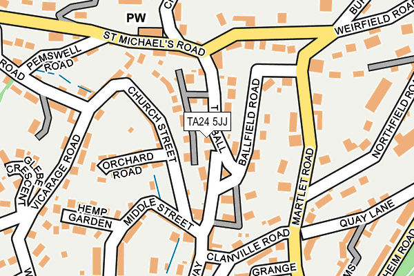TA24 5JJ map - OS OpenMap – Local (Ordnance Survey)