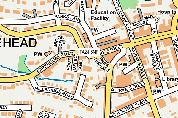 TA24 5NF map - OS OpenMap – Local (Ordnance Survey)
