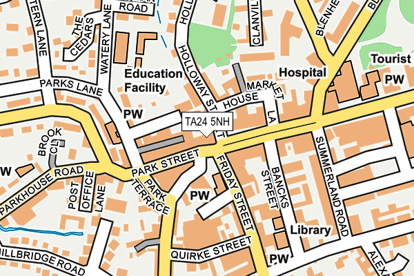 TA24 5NH map - OS OpenMap – Local (Ordnance Survey)
