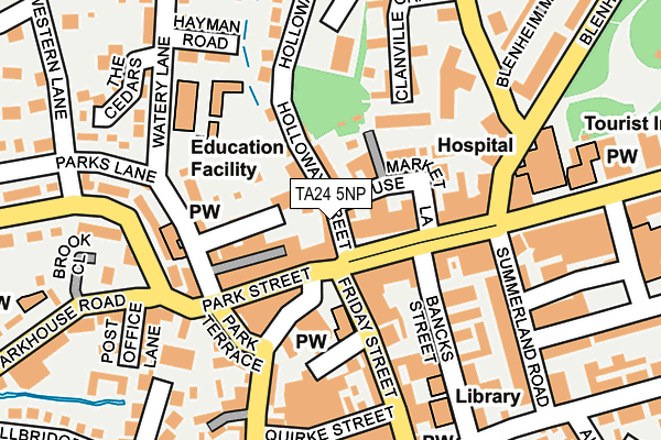 TA24 5NP map - OS OpenMap – Local (Ordnance Survey)