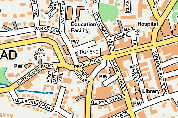 TA24 5NQ map - OS OpenMap – Local (Ordnance Survey)