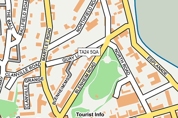 TA24 5QA map - OS OpenMap – Local (Ordnance Survey)
