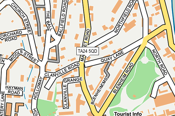 TA24 5QD map - OS OpenMap – Local (Ordnance Survey)