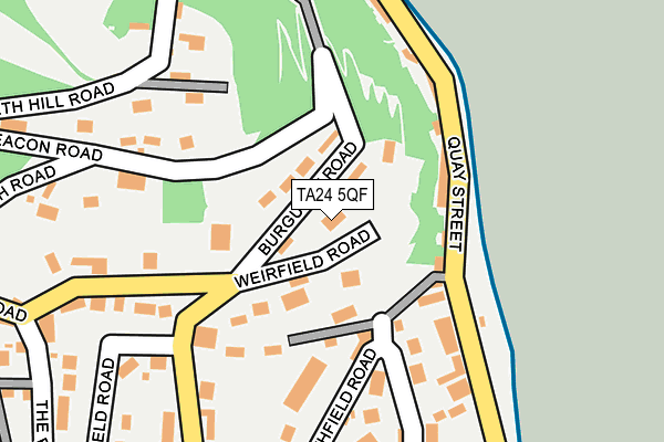 TA24 5QF map - OS OpenMap – Local (Ordnance Survey)