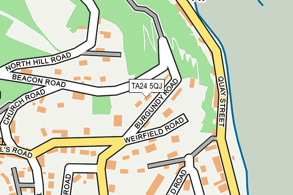 TA24 5QJ map - OS OpenMap – Local (Ordnance Survey)