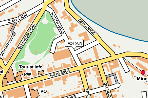 TA24 5QN map - OS OpenMap – Local (Ordnance Survey)