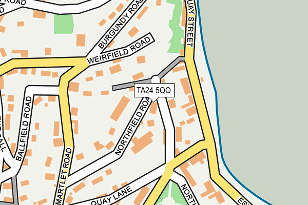 TA24 5QQ map - OS OpenMap – Local (Ordnance Survey)