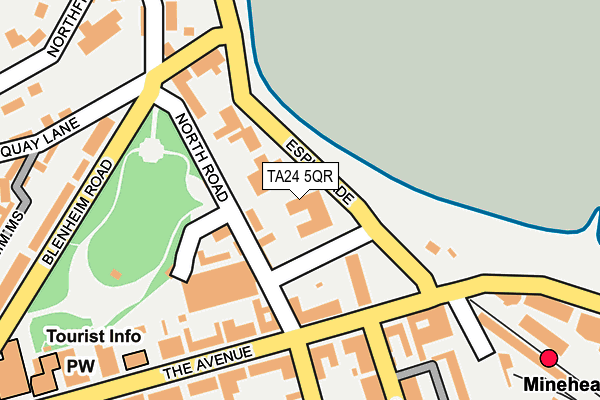 TA24 5QR map - OS OpenMap – Local (Ordnance Survey)