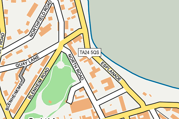 TA24 5QS map - OS OpenMap – Local (Ordnance Survey)