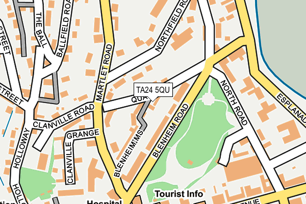 TA24 5QU map - OS OpenMap – Local (Ordnance Survey)