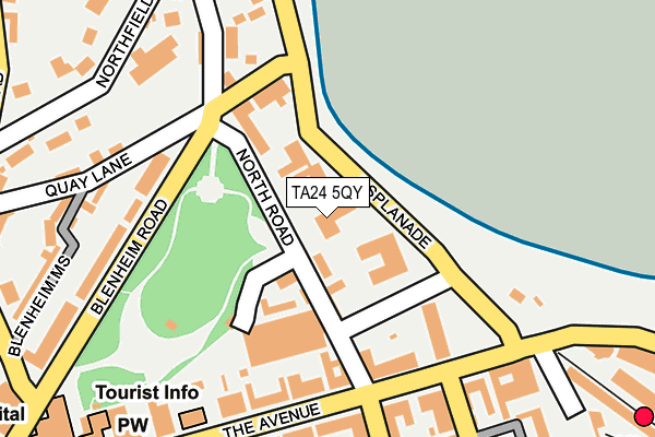 TA24 5QY map - OS OpenMap – Local (Ordnance Survey)