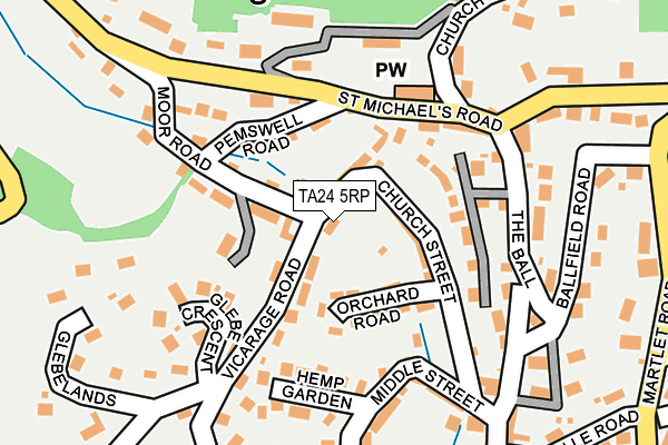 TA24 5RP map - OS OpenMap – Local (Ordnance Survey)
