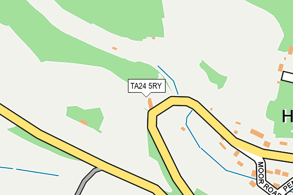 TA24 5RY map - OS OpenMap – Local (Ordnance Survey)
