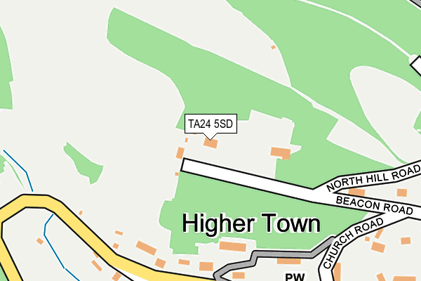 TA24 5SD map - OS OpenMap – Local (Ordnance Survey)