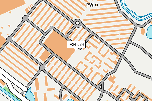TA24 5SH map - OS OpenMap – Local (Ordnance Survey)