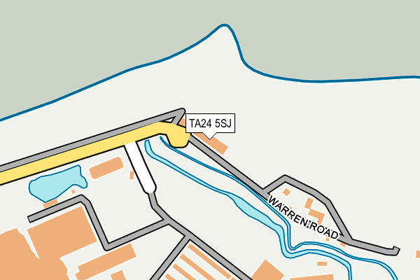 TA24 5SJ map - OS OpenMap – Local (Ordnance Survey)