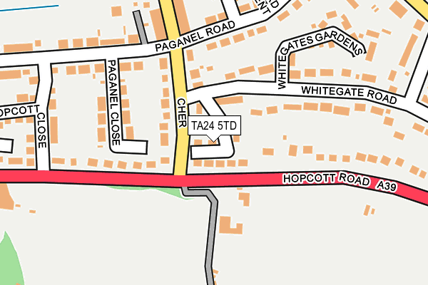 TA24 5TD map - OS OpenMap – Local (Ordnance Survey)
