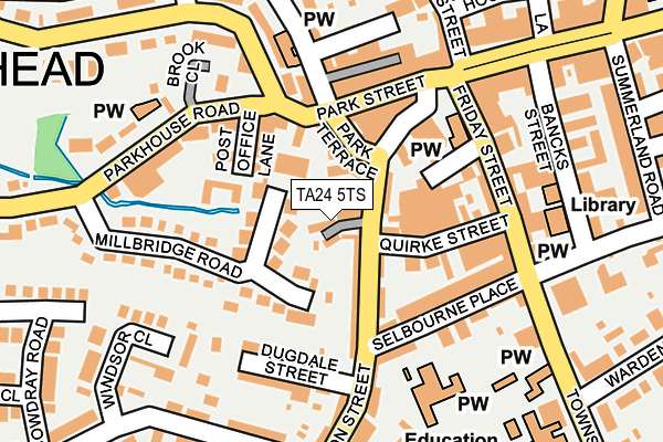 TA24 5TS map - OS OpenMap – Local (Ordnance Survey)