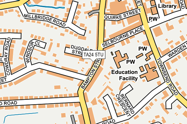 TA24 5TU map - OS OpenMap – Local (Ordnance Survey)