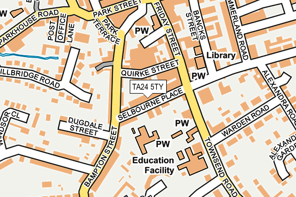 TA24 5TY map - OS OpenMap – Local (Ordnance Survey)