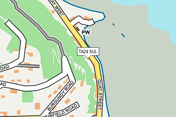 TA24 5UL map - OS OpenMap – Local (Ordnance Survey)