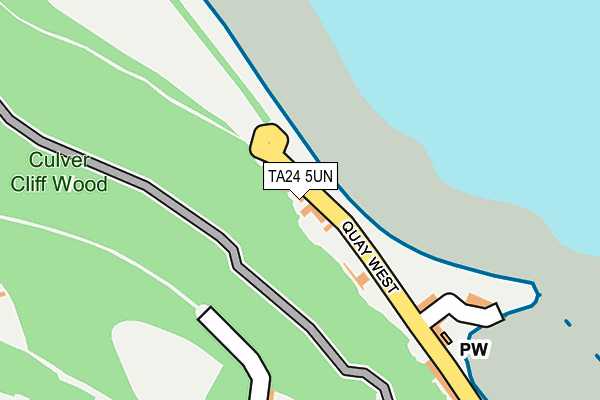 TA24 5UN map - OS OpenMap – Local (Ordnance Survey)