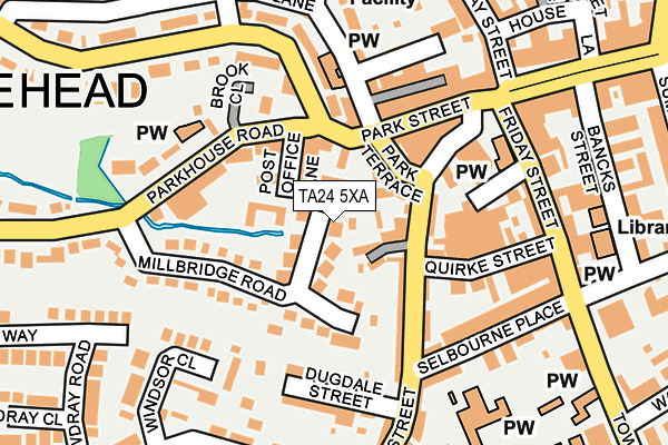 TA24 5XA map - OS OpenMap – Local (Ordnance Survey)