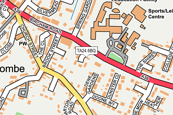 TA24 6BQ map - OS OpenMap – Local (Ordnance Survey)