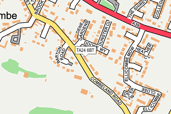 TA24 6BT map - OS OpenMap – Local (Ordnance Survey)