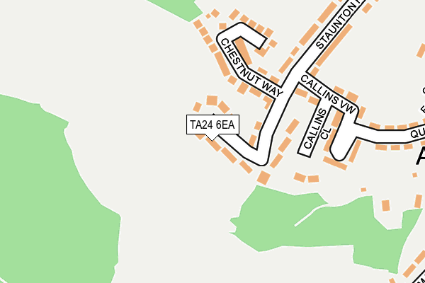 TA24 6EA map - OS OpenMap – Local (Ordnance Survey)