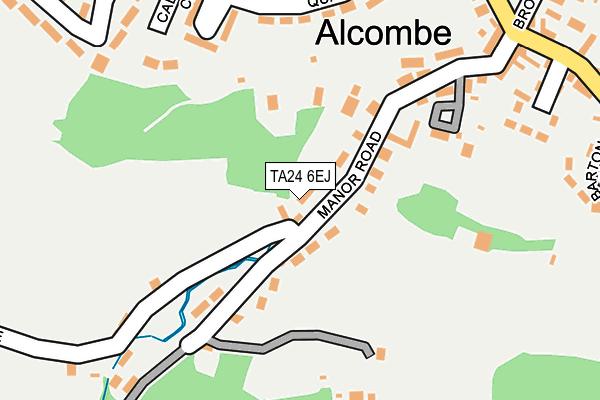 TA24 6EJ map - OS OpenMap – Local (Ordnance Survey)