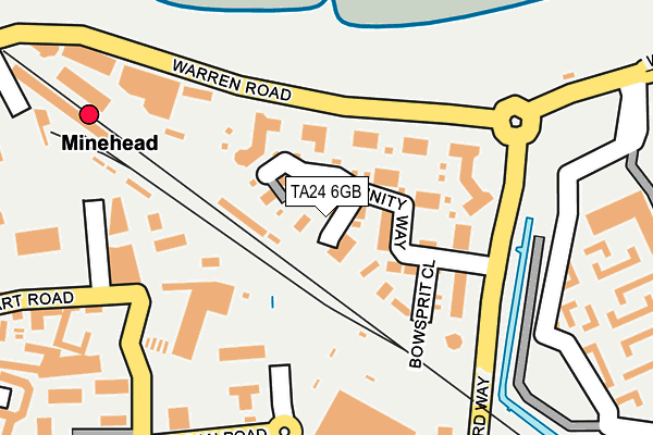 TA24 6GB map - OS OpenMap – Local (Ordnance Survey)