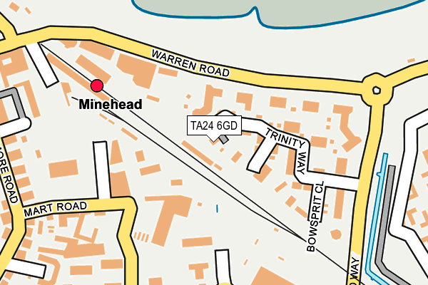 TA24 6GD map - OS OpenMap – Local (Ordnance Survey)