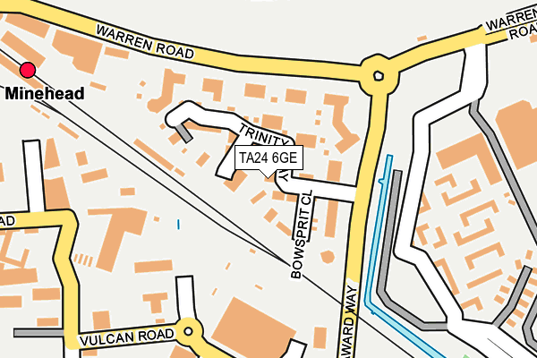 TA24 6GE map - OS OpenMap – Local (Ordnance Survey)