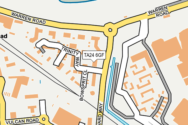 TA24 6GF map - OS OpenMap – Local (Ordnance Survey)