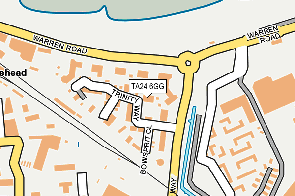 TA24 6GG map - OS OpenMap – Local (Ordnance Survey)