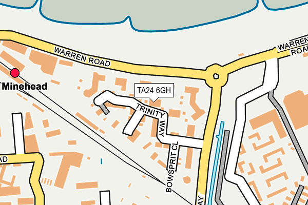 TA24 6GH map - OS OpenMap – Local (Ordnance Survey)