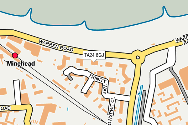 TA24 6GJ map - OS OpenMap – Local (Ordnance Survey)