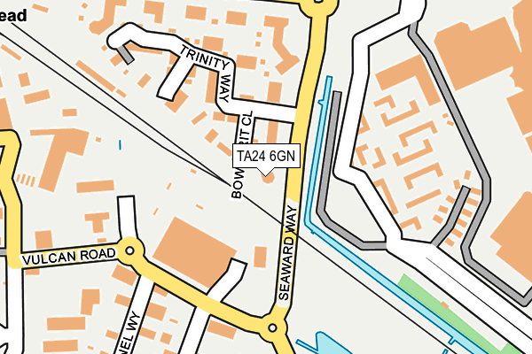 TA24 6GN map - OS OpenMap – Local (Ordnance Survey)