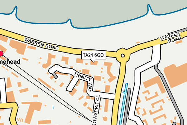 TA24 6GQ map - OS OpenMap – Local (Ordnance Survey)