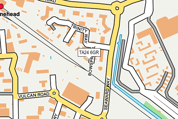 TA24 6GR map - OS OpenMap – Local (Ordnance Survey)
