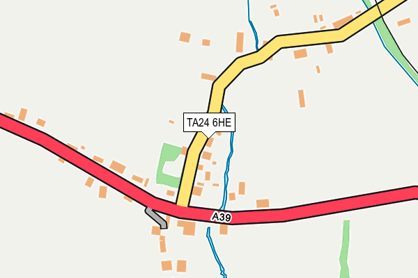 TA24 6HE map - OS OpenMap – Local (Ordnance Survey)