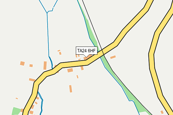 TA24 6HF map - OS OpenMap – Local (Ordnance Survey)