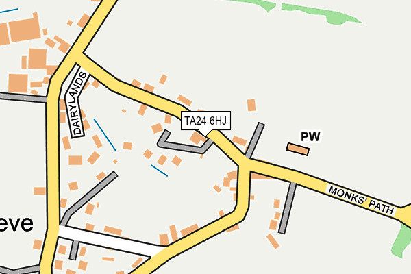 TA24 6HJ map - OS OpenMap – Local (Ordnance Survey)