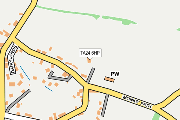 TA24 6HP map - OS OpenMap – Local (Ordnance Survey)