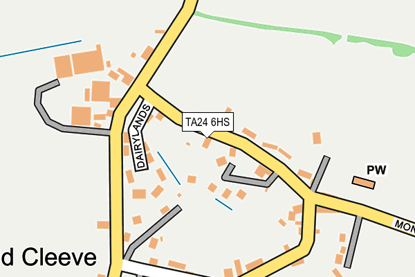 TA24 6HS map - OS OpenMap – Local (Ordnance Survey)