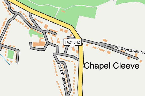 TA24 6HZ map - OS OpenMap – Local (Ordnance Survey)